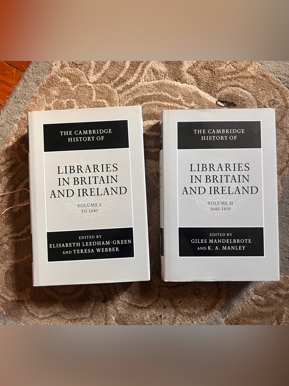 Cambridge History of Libraries in Britain and Ireland 2 volume set
